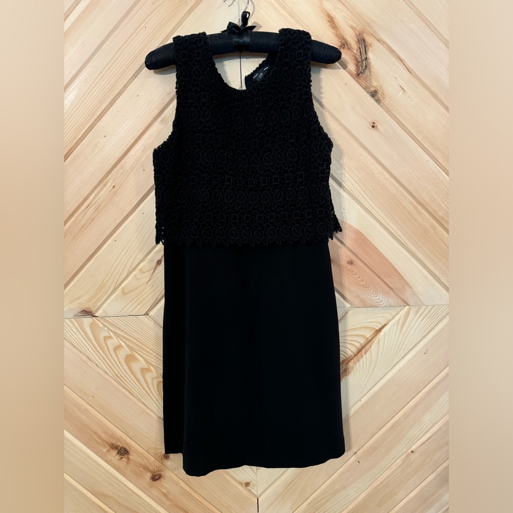 Club Monaco Size 4 Black Lace Dress. Fully lined.